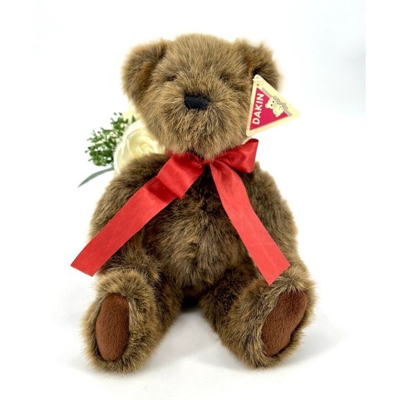 Vintage Dakin Applause Sophie Plush Teddy Bear 14" Stuffed Animal Brown Bear EUC - Picture 7 of 9